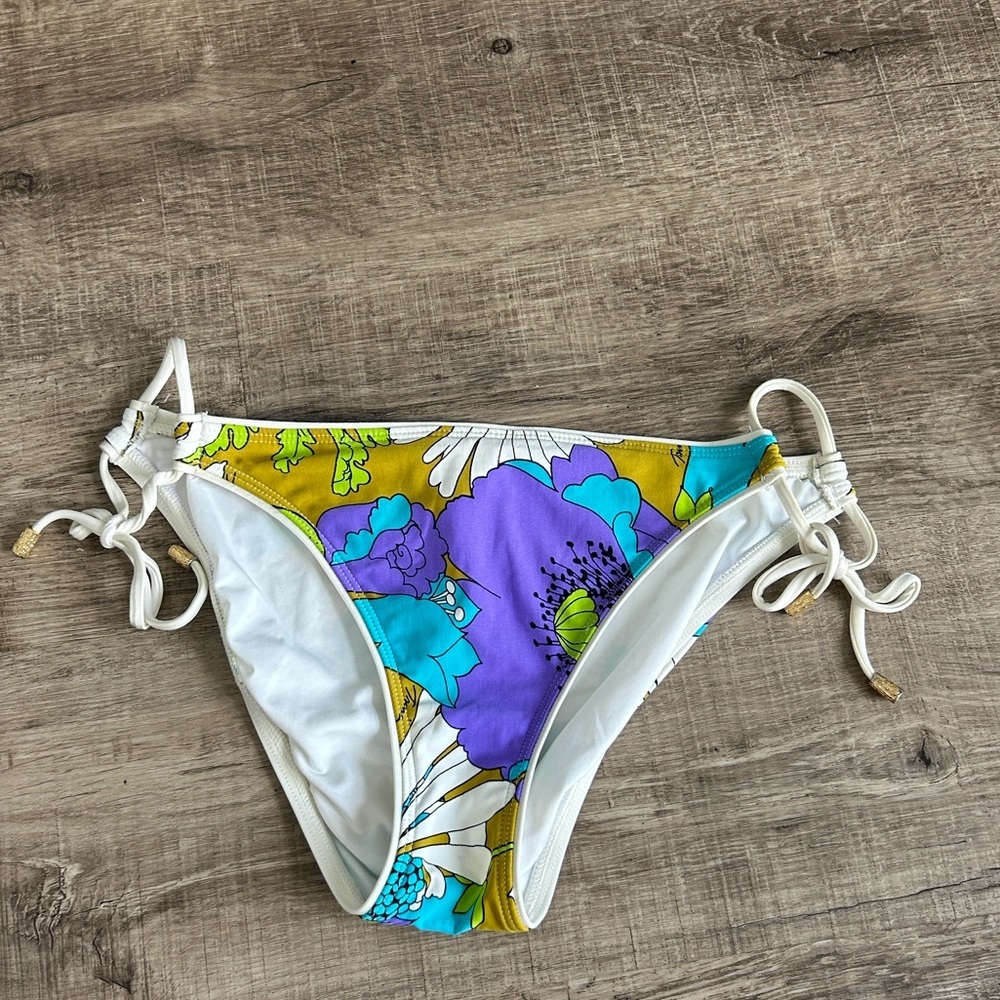 Trina Turk Side Tie Bikini Bottom L
